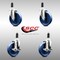 Service Caster 5 Inch 316SS Solid Poly Swivel 1-1/4 Inch Expanding Stem Caster Brake SCC, 2PK SCC-SS316EX20S514-SPUS-2-TLB-2-114 - alternate 1
